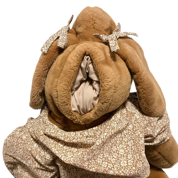Wrinkles Brown Dog Dress Hand Puppet 28" Heritage Collection Vintage 80s - Picture 7 of 13